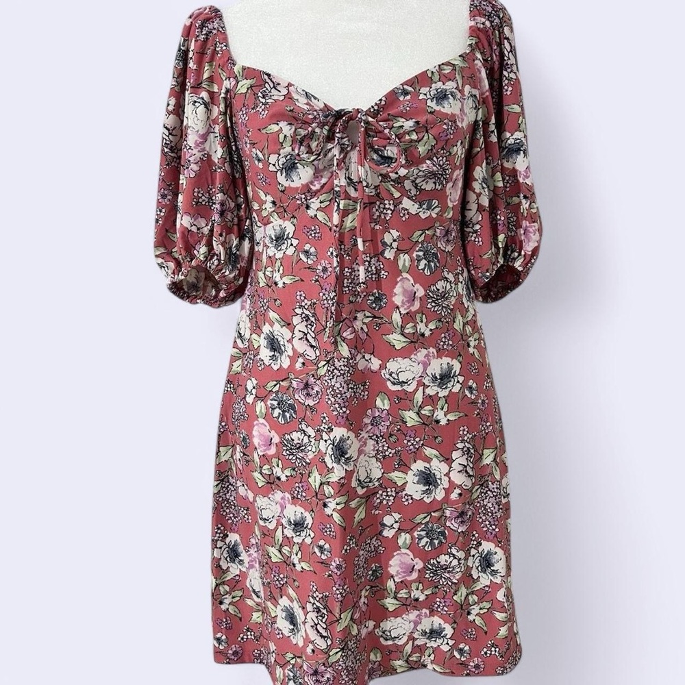 Bebop Pink Floral Dress